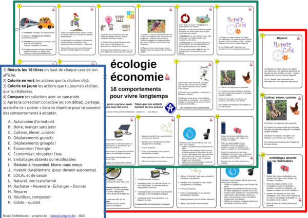 16 comportements écologique-économiques
